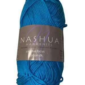 Nashua Handknits Creative Focus Cotton DK Yarn Mercerized Egyptian 384 Blue